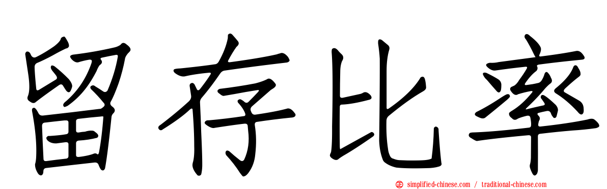 留存比率
