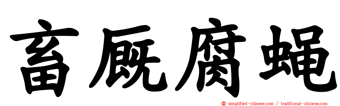 畜厩腐蝇