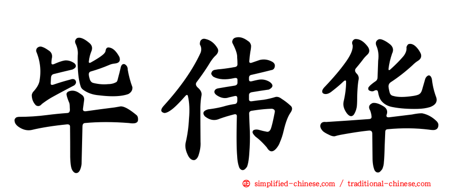 毕伟华
