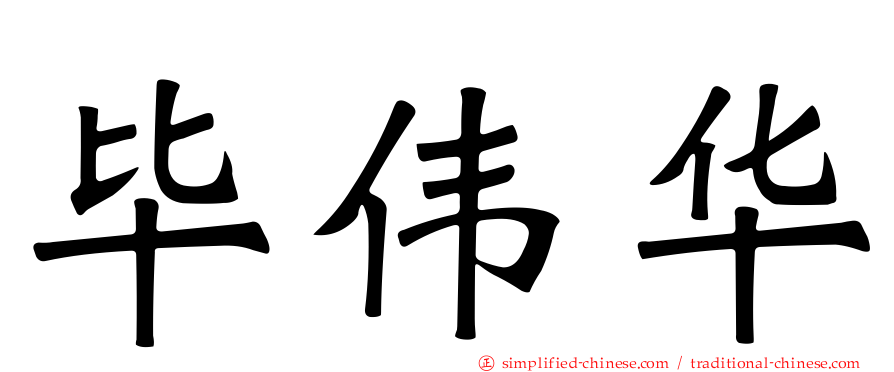 毕伟华