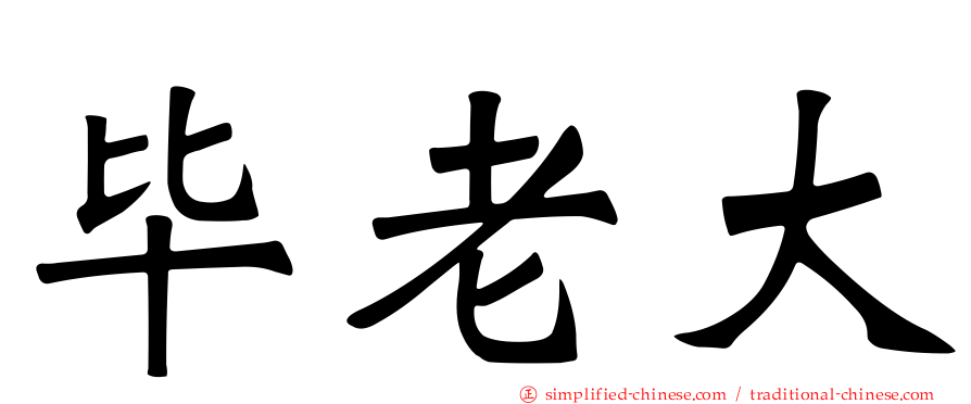 毕老大