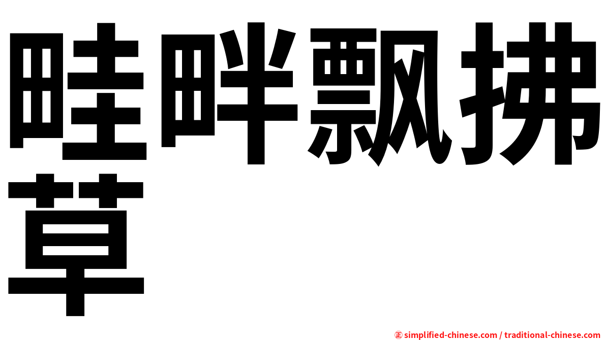 畦畔飘拂草