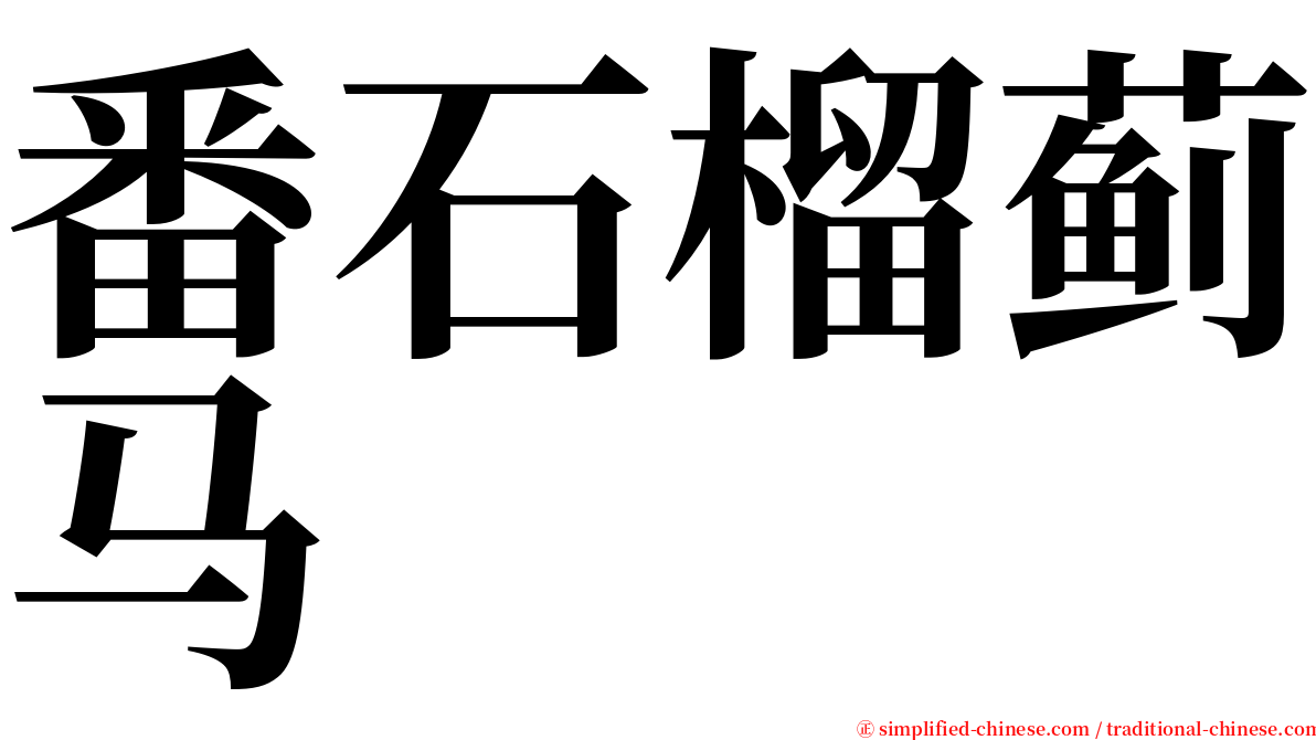 番石榴蓟马 serif font