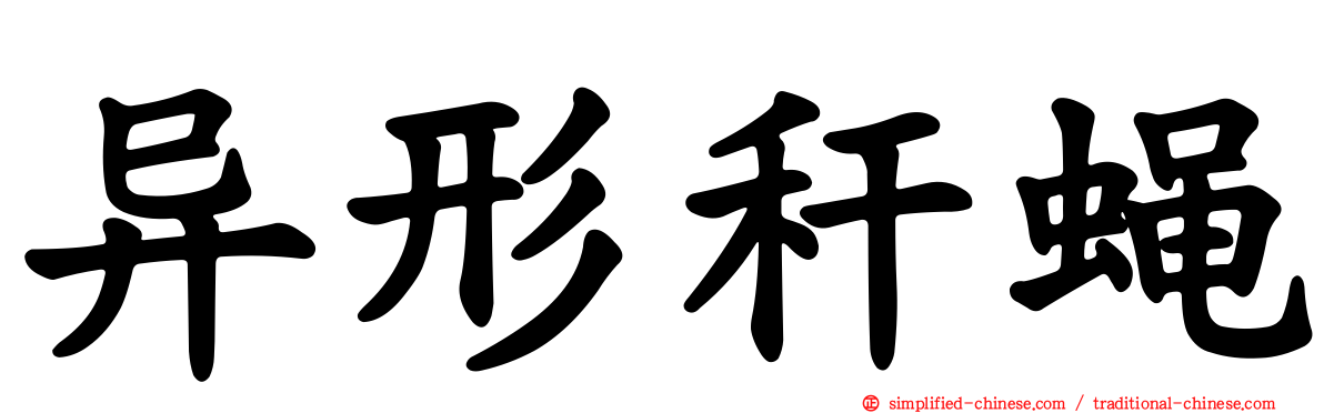 异形秆蝇