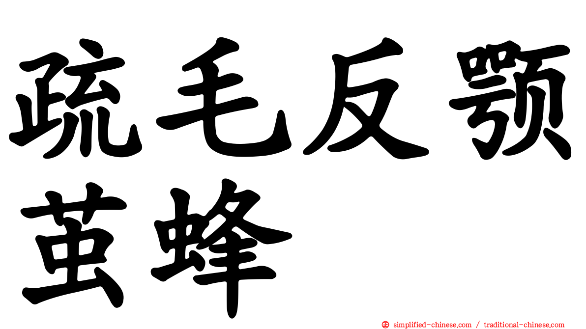 疏毛反颚茧蜂