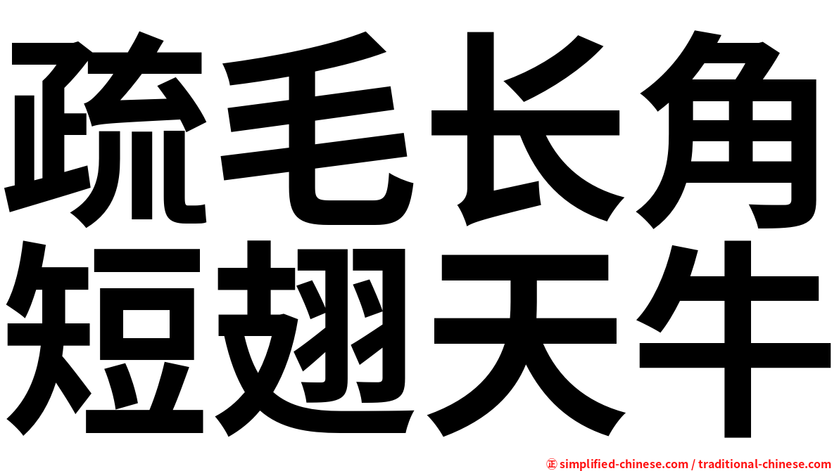 疏毛长角短翅天牛