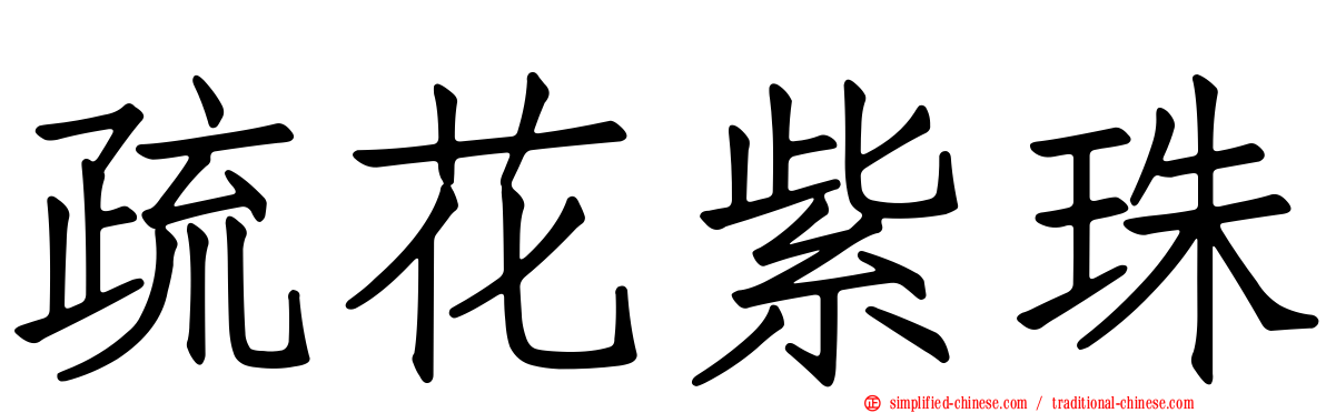 疏花紫珠