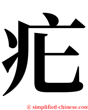 疕 serif font