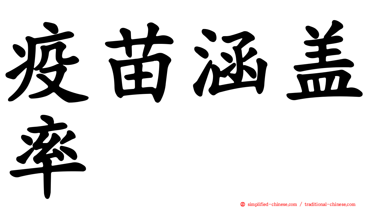 疫苗涵盖率