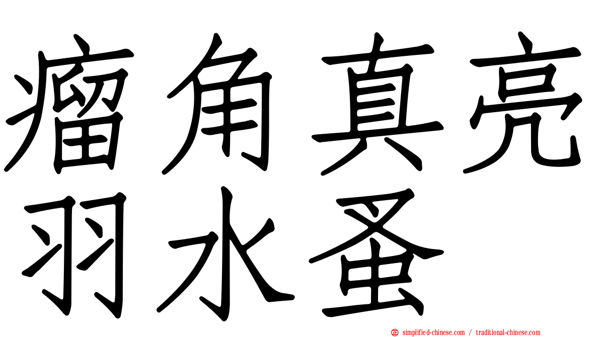 瘤角真亮羽水蚤