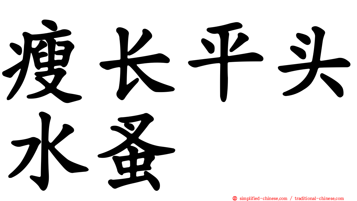 瘦长平头水蚤
