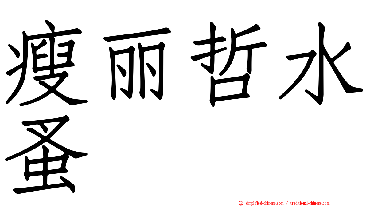 瘦丽哲水蚤