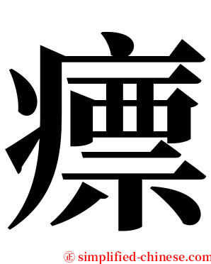 瘭 serif font