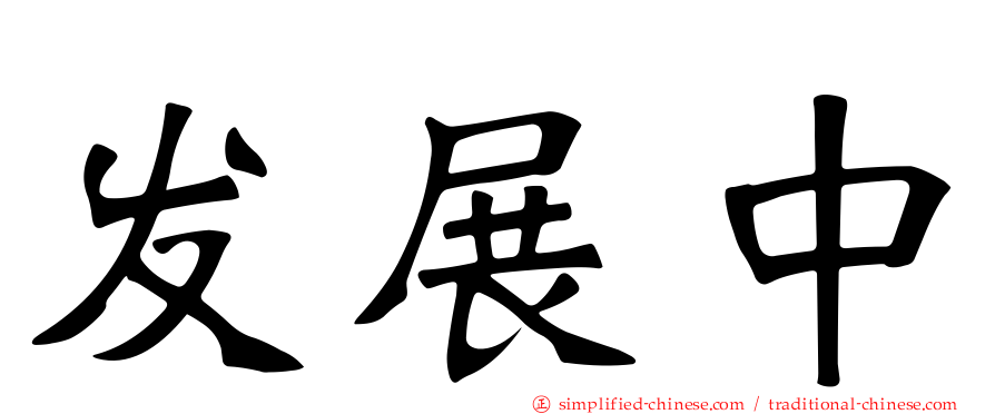发展中