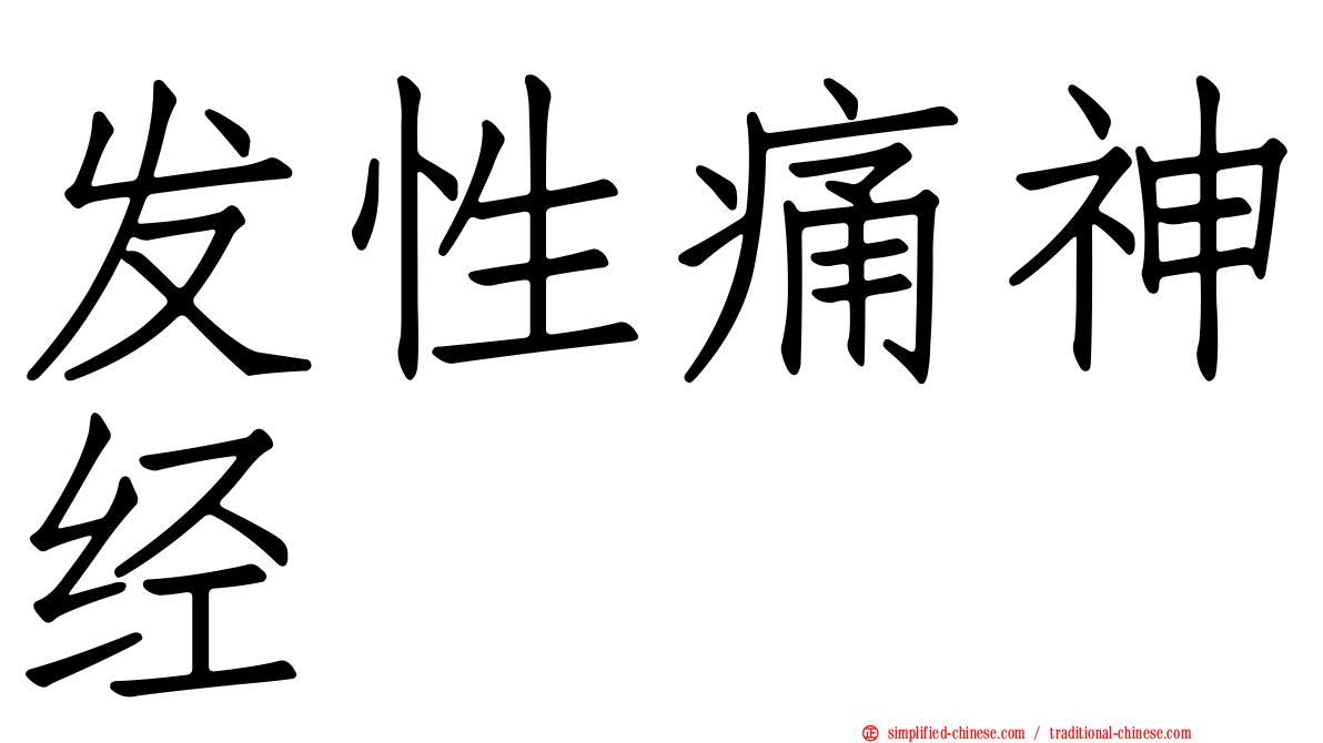 发性痛神经