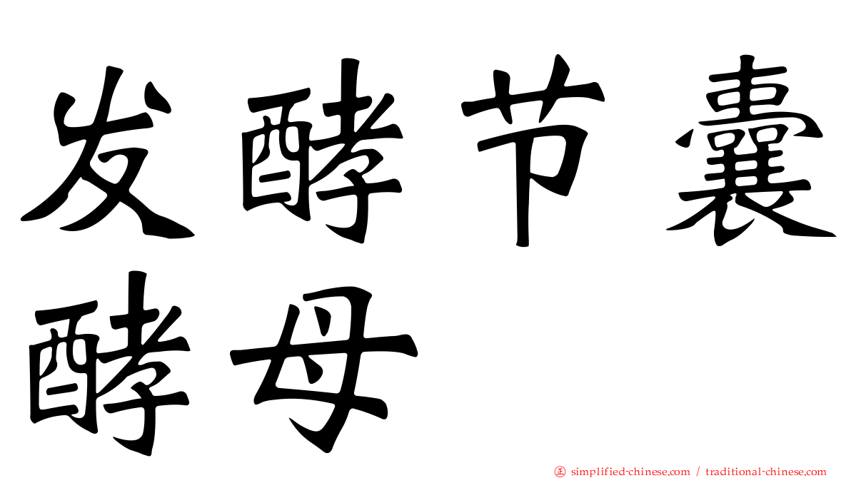 发酵节囊酵母