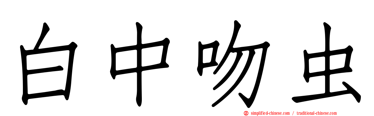 白中吻虫