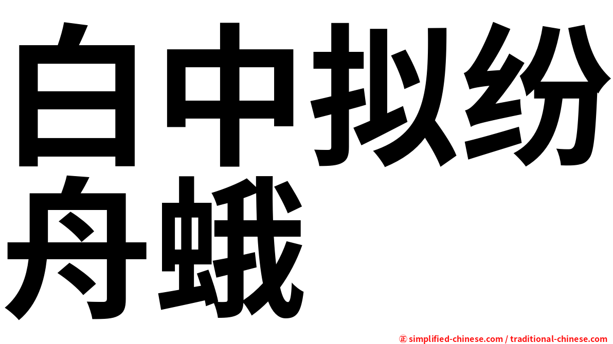 白中拟纷舟蛾