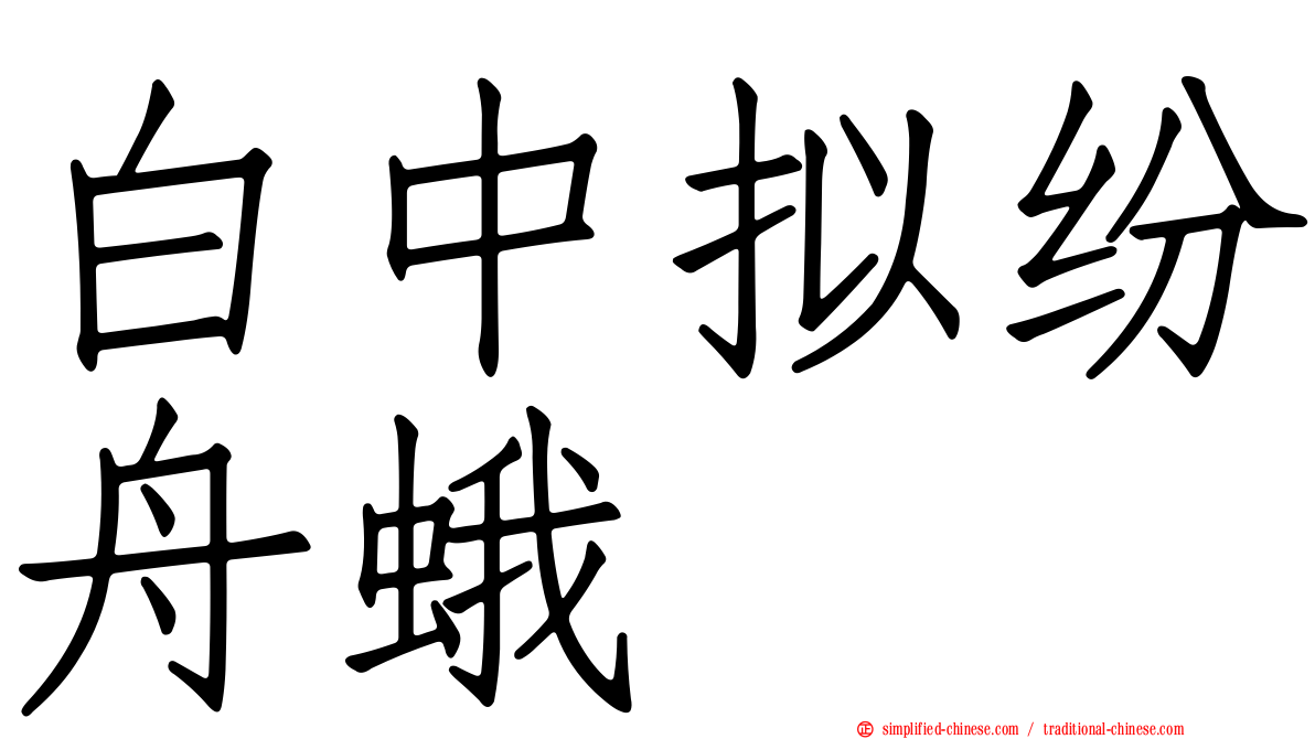 白中拟纷舟蛾