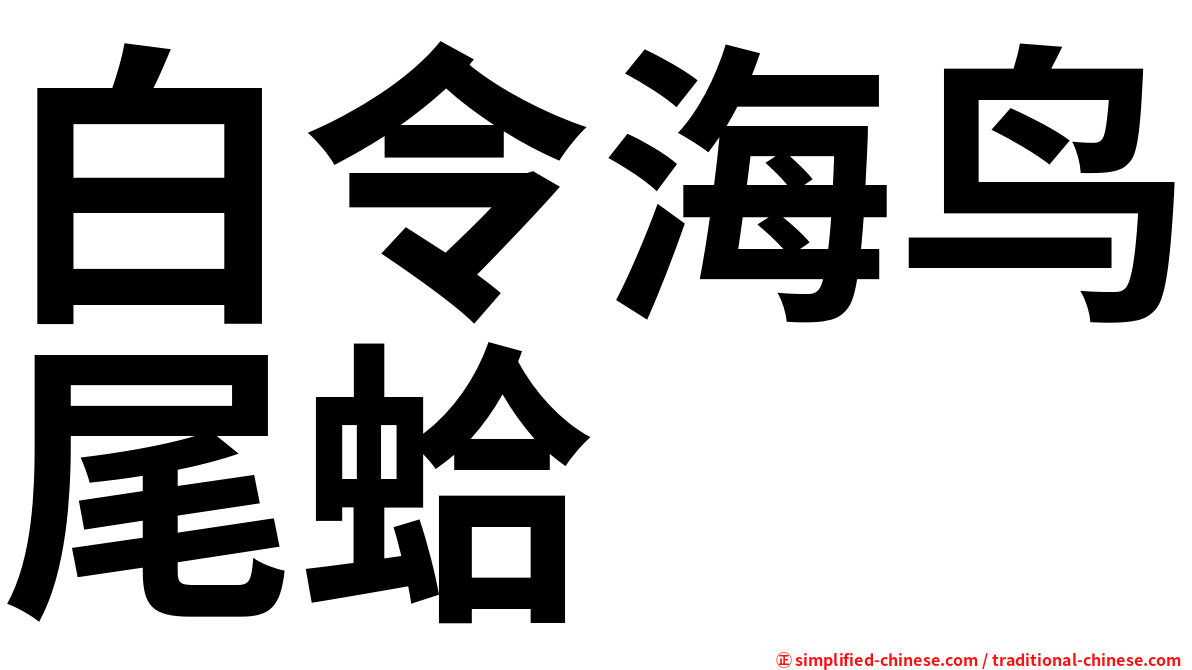 白令海鸟尾蛤