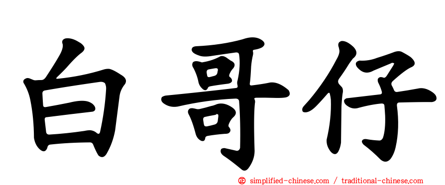 白哥仔