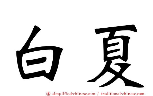 白夏