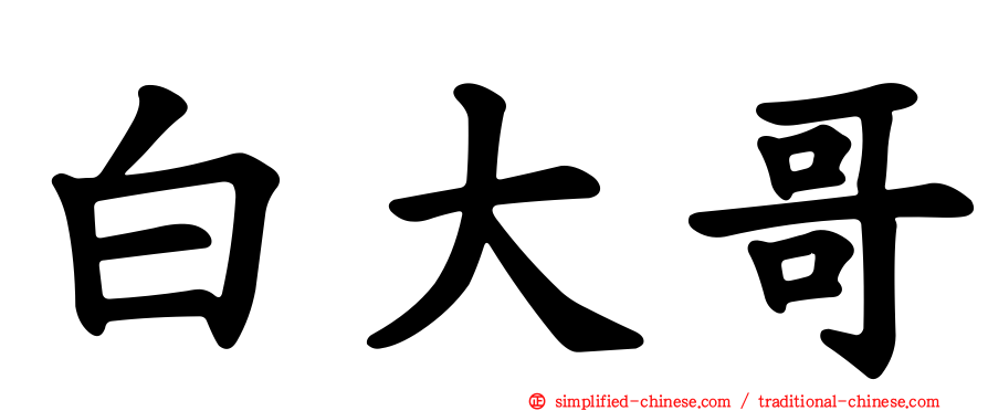 白大哥