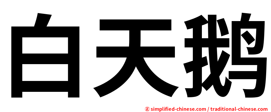 白天鹅