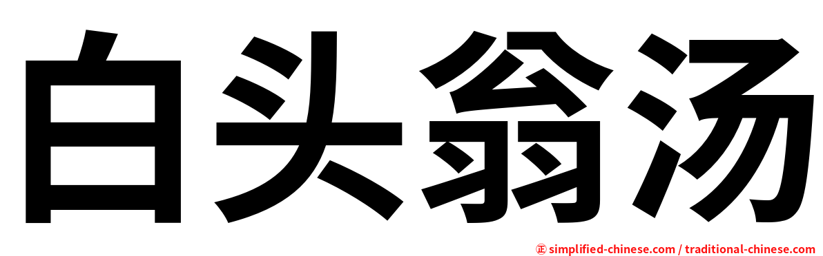 白头翁汤