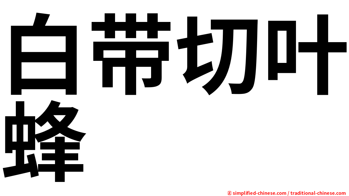 白带切叶蜂
