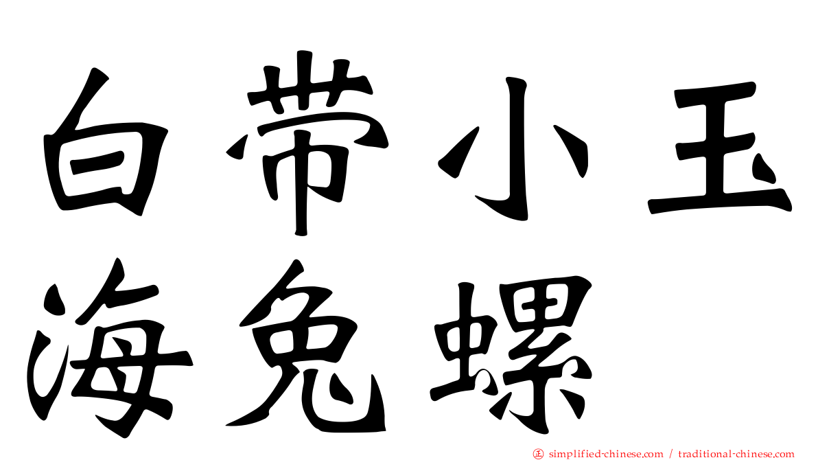 白带小玉海兔螺