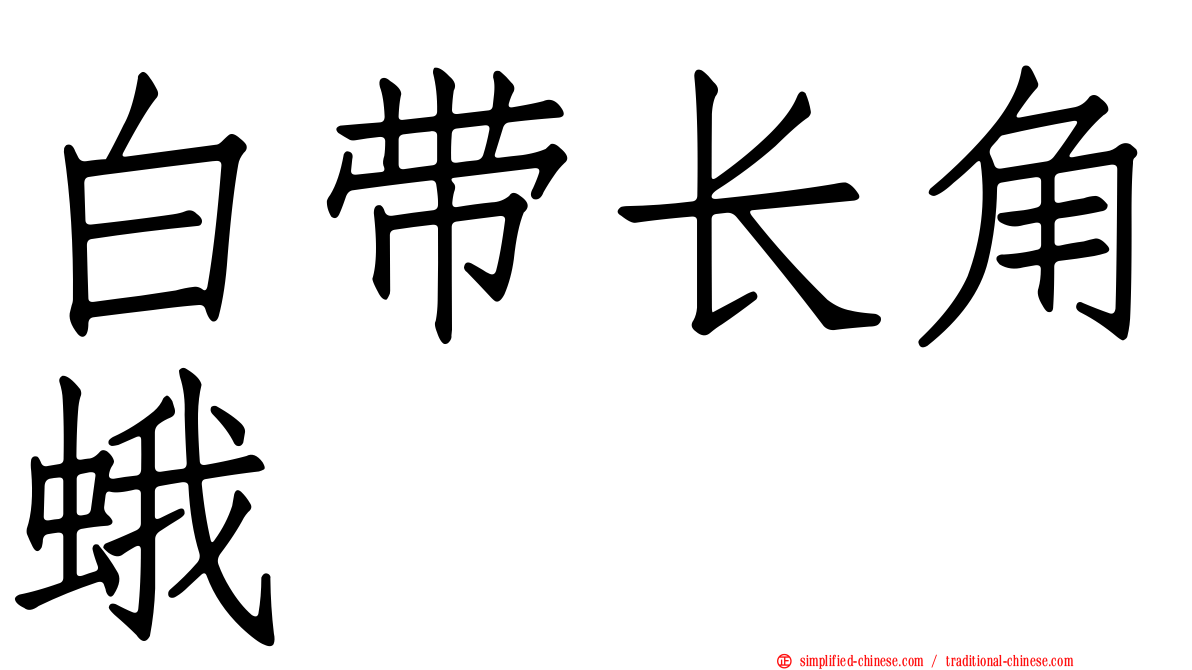 白带长角蛾