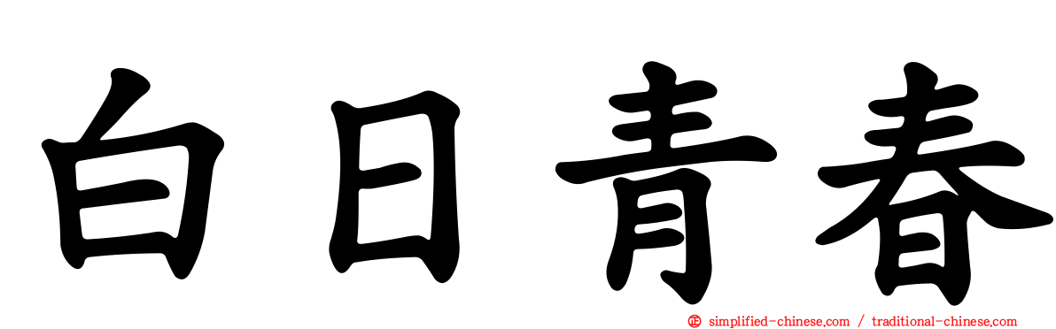 白日青春