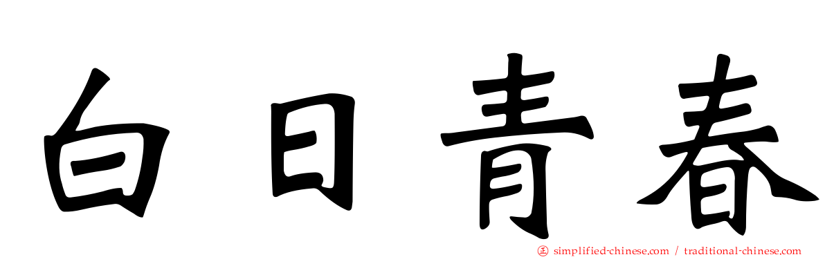 白日青春