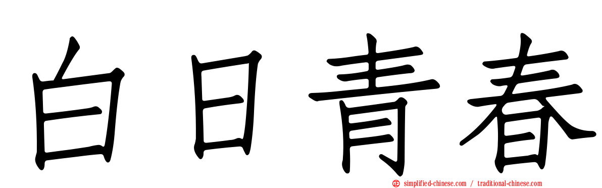 白日青春