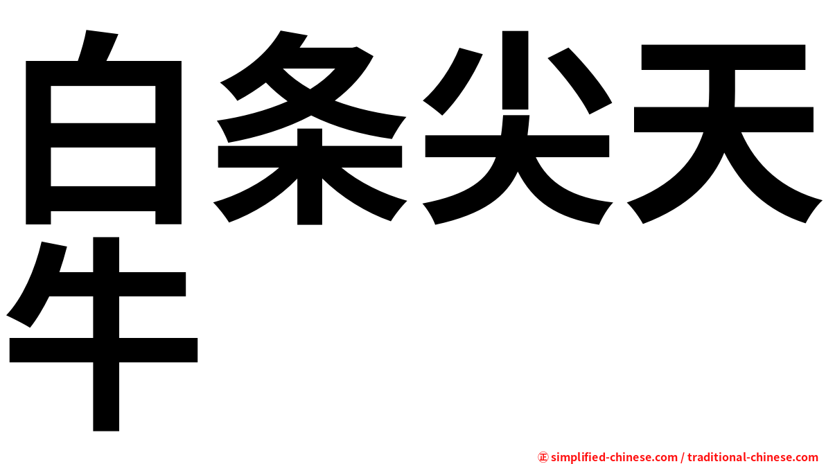 白条尖天牛