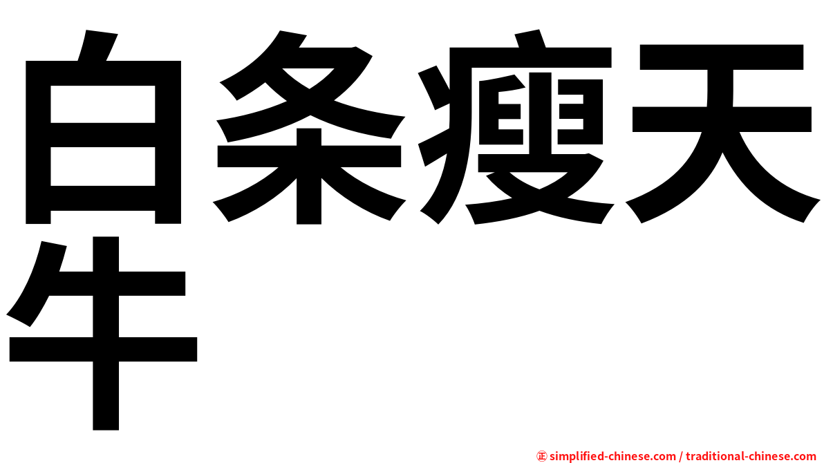 白条瘦天牛