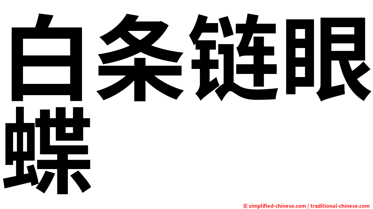 白条链眼蝶
