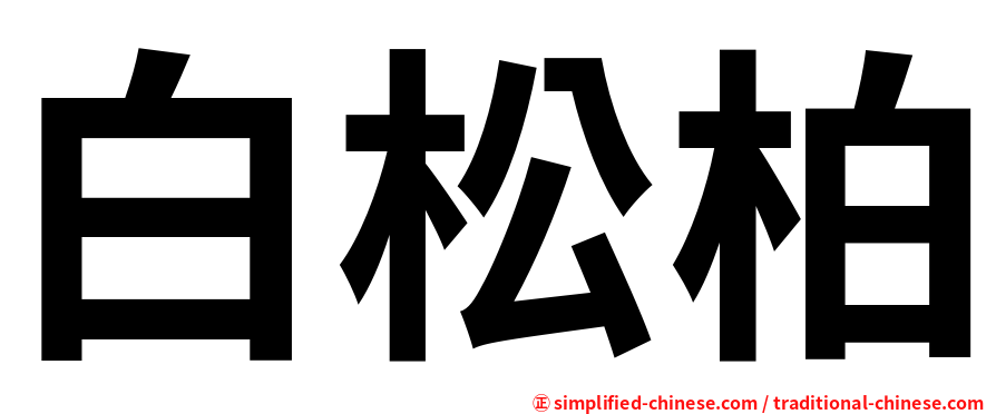 白松柏