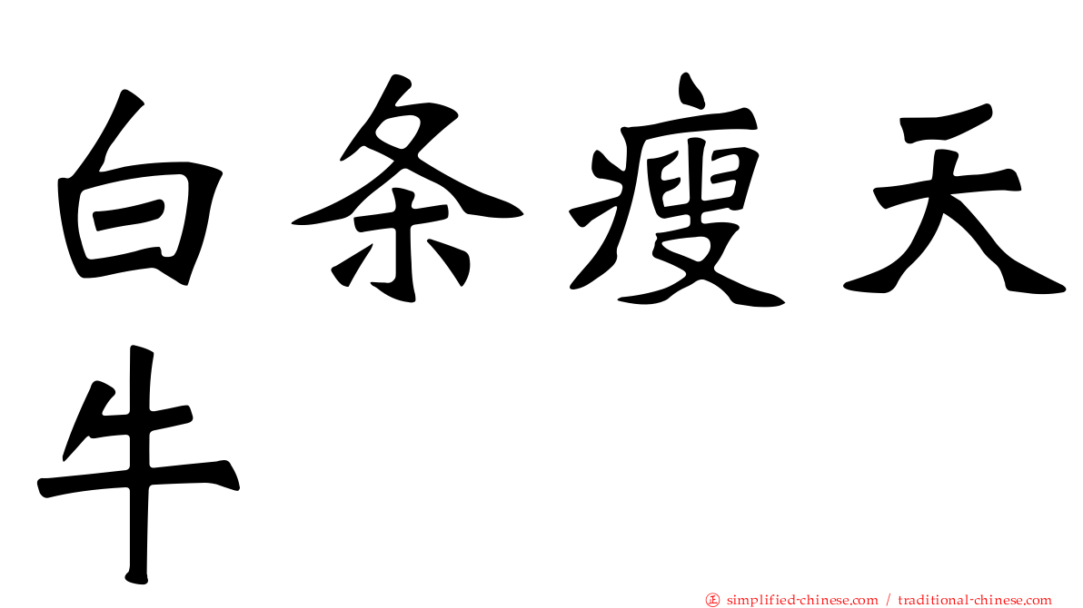 白条瘦天牛