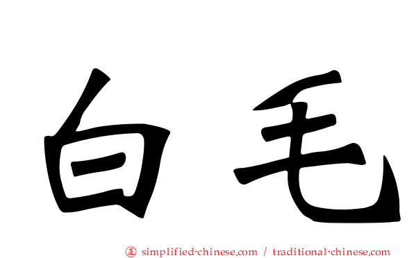 白毛