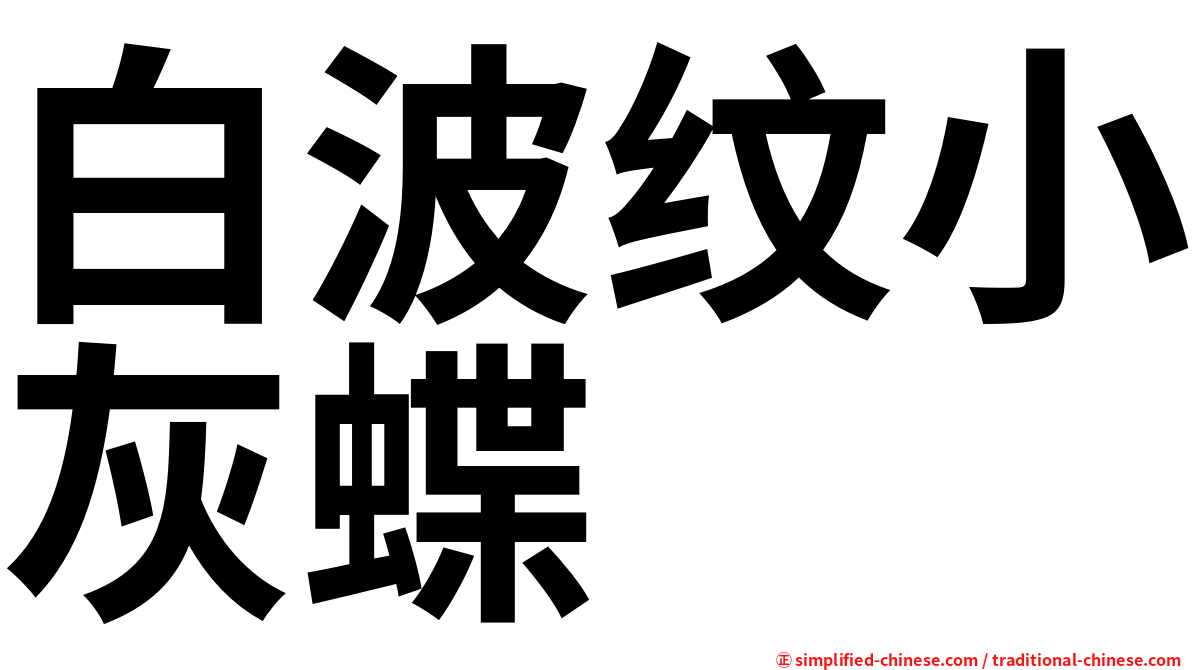 白波纹小灰蝶