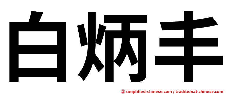 白炳丰