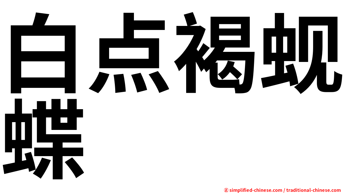 白点褐蚬蝶