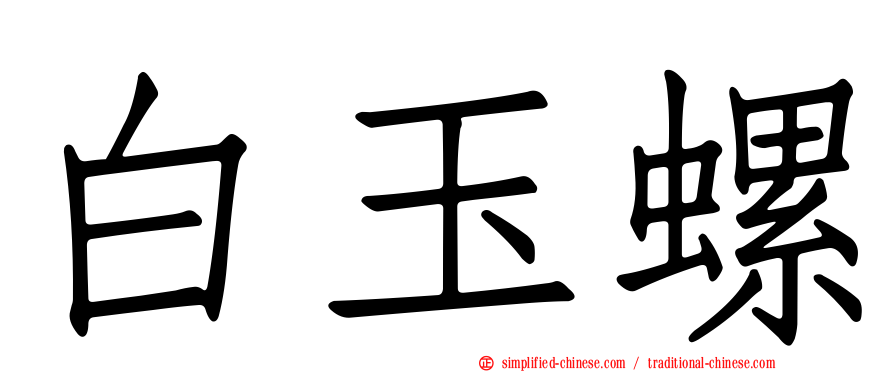 白玉螺