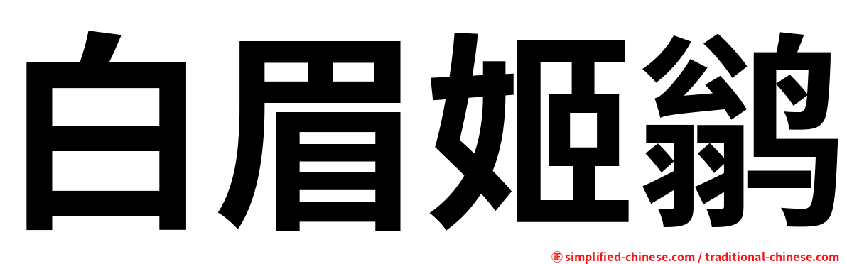 白眉姬鹟