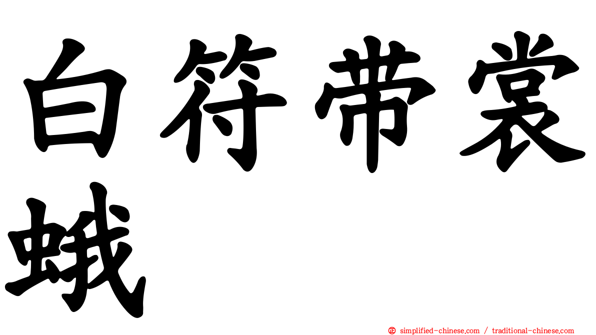 白符带裳蛾