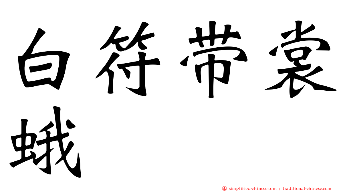 白符带裳蛾