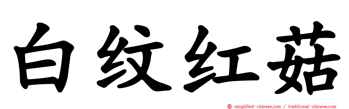 白纹红菇