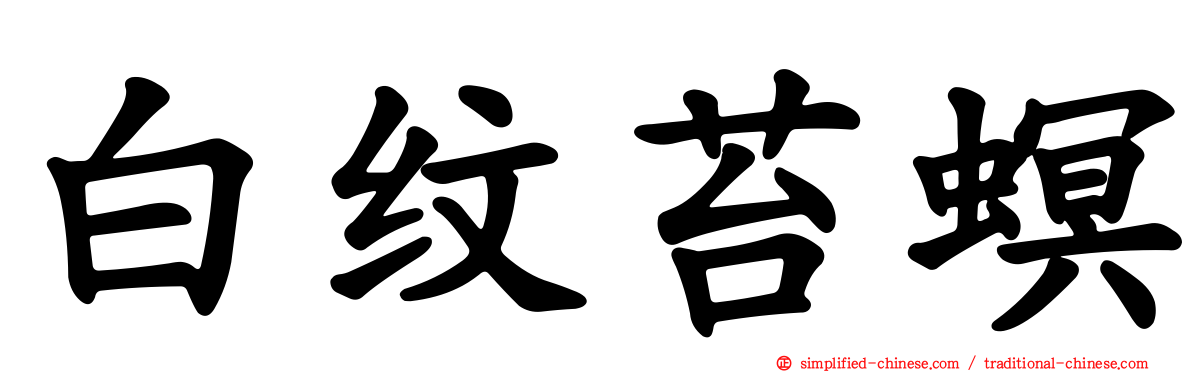 白纹苔螟
